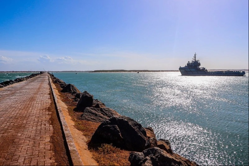 Após 60 anos, primeira etapa do Porto Piauí é inaugurada do dia 13 de dezembro de 2023 - (Gabriel Paulino/CCom)