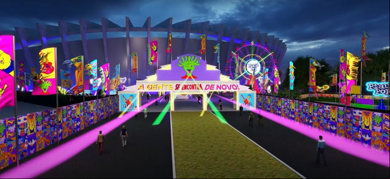 Led, luz e ação: um rolê pelo projeto cenográfico do Piauí Pop