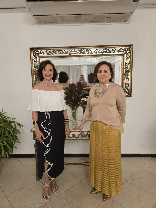 As queridas Conceição Araújo * Júlia Ramalho e Lourdita Brandão foram as anfitriãs da Confra do Granf Clube