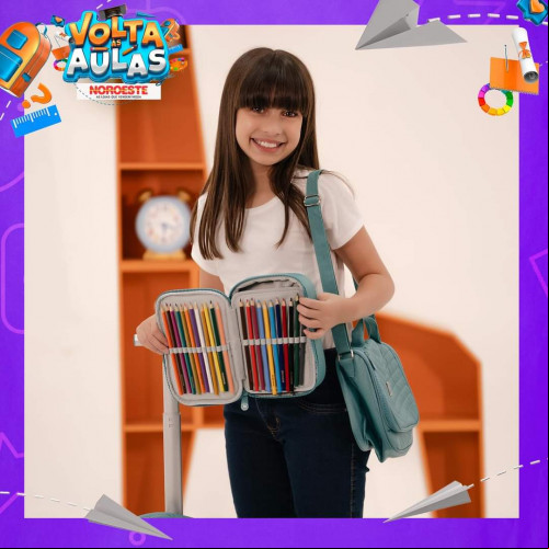 #Lojas Noroeste · Teresina  ·  De volta às aulas com tudo que você precisa! 📓🎉 Explore as opções de nossa loja e esteja preparada para brilhar na escola. 📍Mochilas e lancheiras com até 30% de desconto à vista ou 20% em até 3x em todos os Cartões. 💳 #LojasNoroeste. Imperdível!!! - (Divulgação)