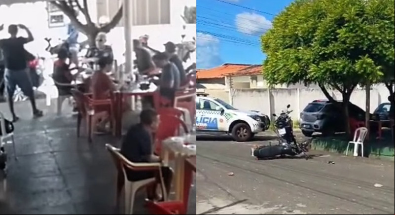 Policial reage a assalto, mata suspeito e acaba baleado no bairro Piçarra