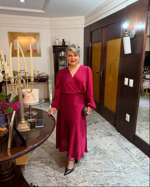 #Oração - Um click da querida Liana Portela na oração de aniversário da querida @marlucia. Chics!!! - (Arquivo Pessoal)
