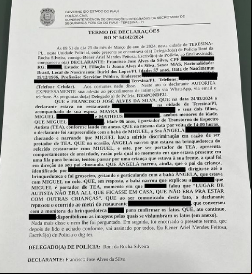 Boletim de Ocorrência foi registrado nesta segunda (25) - (Reprodução/Instagram)