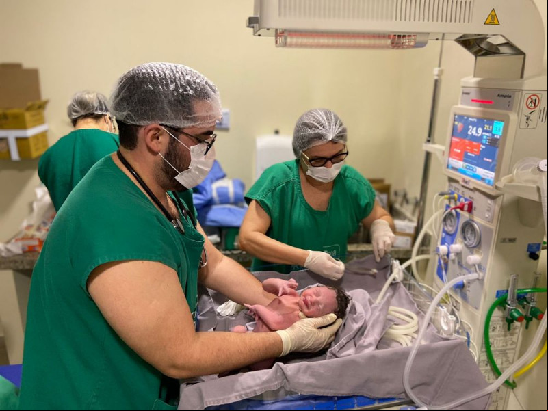 Primeiro bebê a nascer na nova Maternidade Dona Evangelina Rosa se chama Lucka Ghael