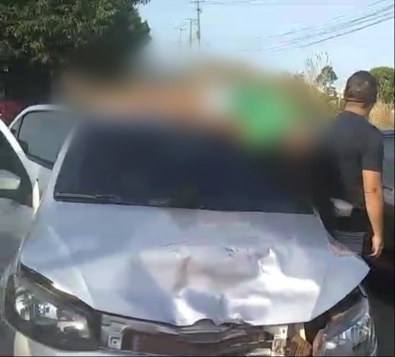 Acidente aconteceu Rua 90 em Timon - (Reprodução/Whatsapp)