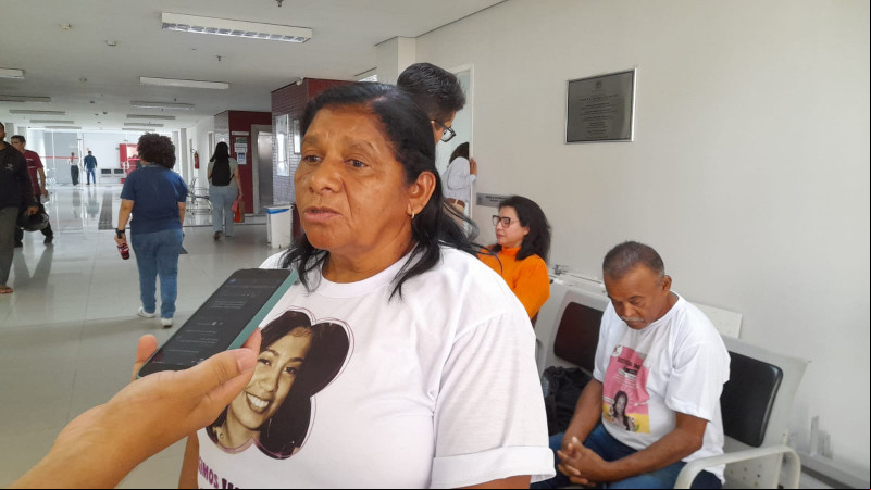 Mãe de Janaína Bezerra fala sobre a dor de reviver a perda da filha com o julgamento de Thiago - (Assis Fernandes/O Dia)