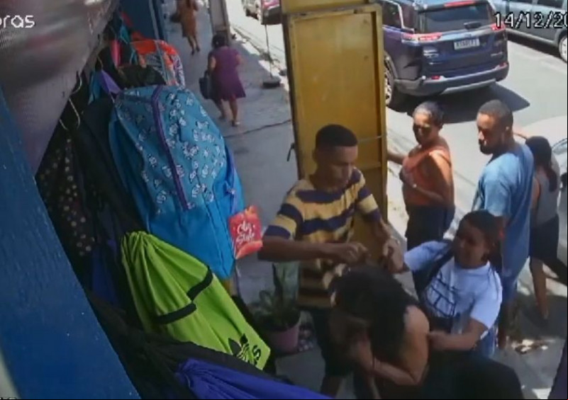 Lanceiros durante ação em Teresina. - (Reprodução/Whatsapp)