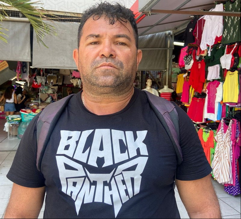 Péricles Veloso, permissionário do Shopping da Cidade. - (Joelma Abreu / O DIA TV)