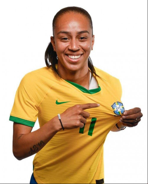 A unionense, a jogadora Adriana Silva, foi decisiva na Vitória do Brasil na Copa do Mundo Feminina.