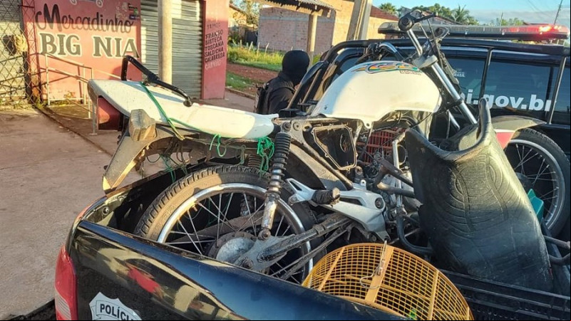 Veículo apreendido durante a operação. - (Divulgação/Polícia Civil)
