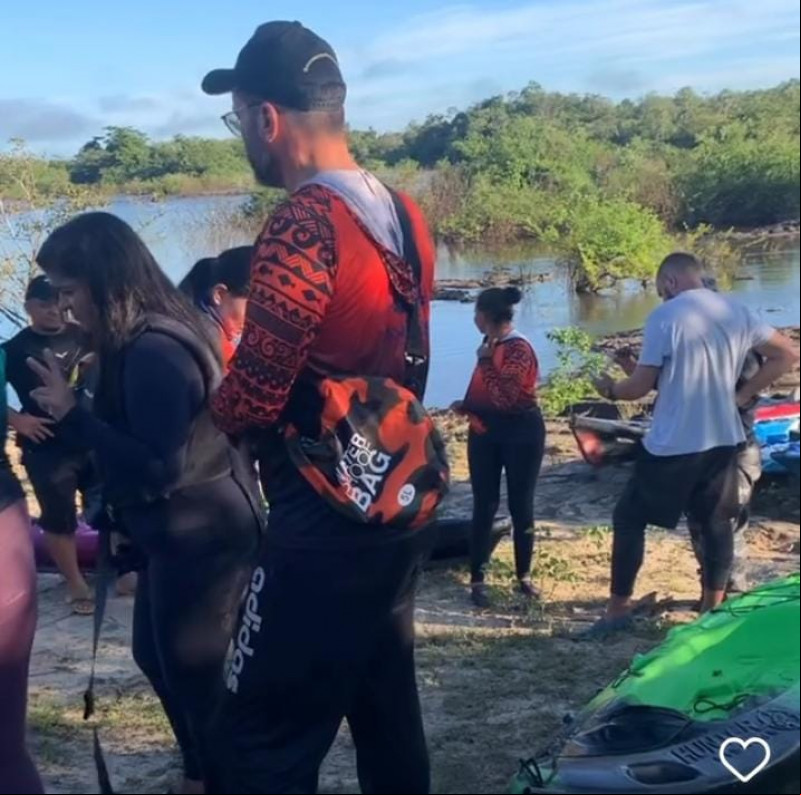 Praticantes de caiaque foram localizados. - ((Foto: Reprodução/Instagram))
