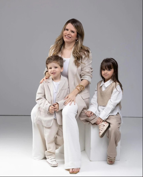 #Ensaio - Um click da querida @claudialaise em ensaio com os filhos. Chics!!! - (Arquivo Pessoal)