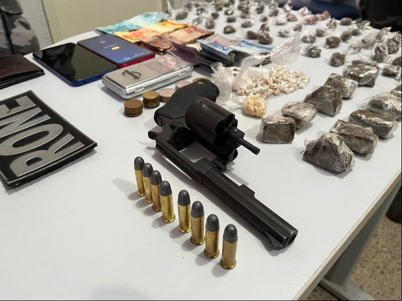 apreensões, drogas, armas, munições, Polícia Civil - (Divulgação/Polícia Civil)