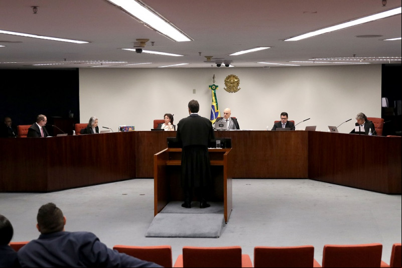 Sessão da primeira turma do STF ocorrida ontem - (Gustavo Moreno/SCO/STF)