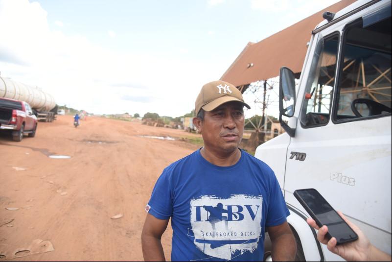 Outro que também reclama dos transtornos de ar pelo Posto Fiscal na entrada de Timon é caminhoneiro Edvaldo Pereira - (Assis Fernandes/O Dia)