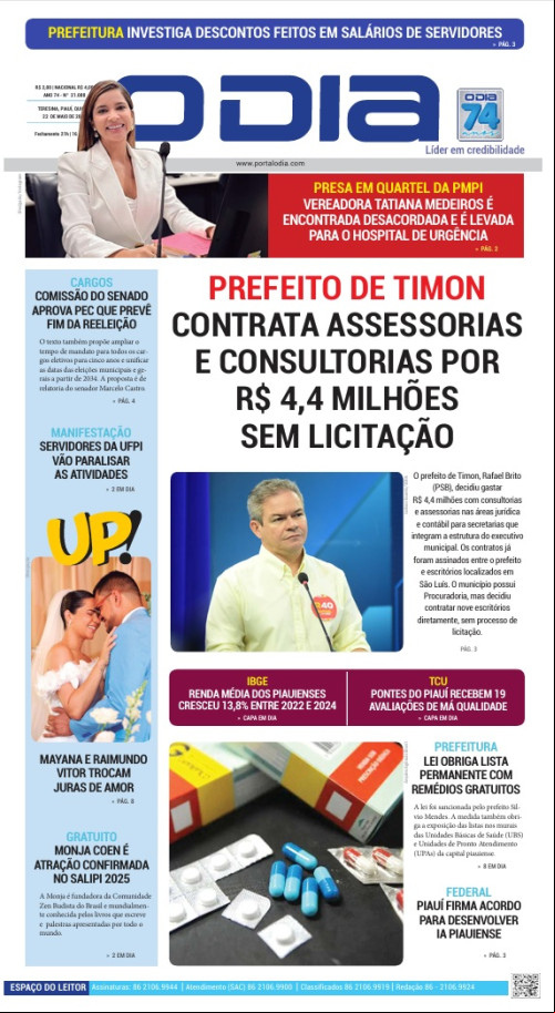 Confira os principais destaques do Jornal O Dia desta quinta-feira (22)