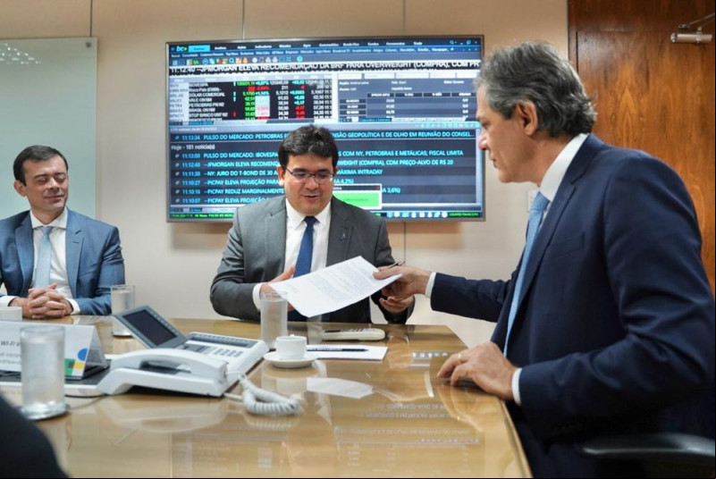 Rafael Fonteles com Fernando Haddad - (Divulgação / Ccom)