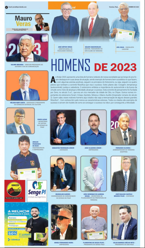 Coluna Mauro Veras - (Jornal O Dia)