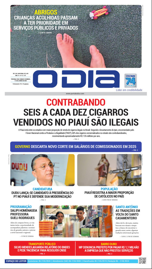 Confira os principais destaques do Jornal O Dia deste sábado (07)
