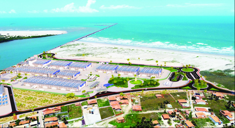A infraestrutura consiste em três espaços distintos: o cais, a dragagem e a urbanização - (Ccom)