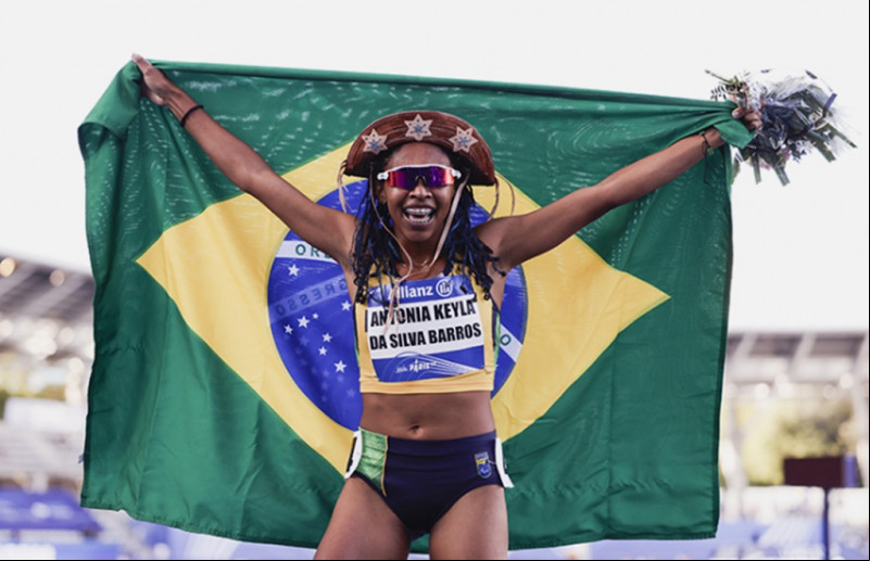Atleta piauiense Keyla Barros - (Reprodução/B)