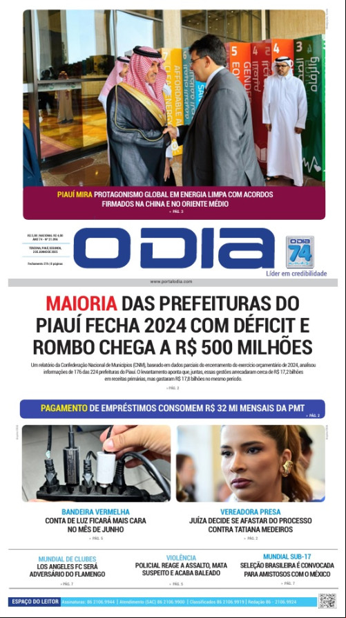 Confira os principais destaques do Jornal O Dia desta segunda-feira (02)