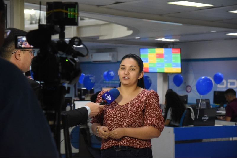 ‘O Dia TV’ agora é canal 9.1, destaca Karliete Nunes. - (Assis Fernandes/O Dia)