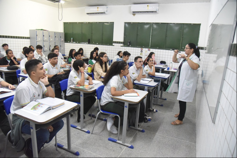 Sala de aula da rede estadual de ensino - (Assis Fernandes/O Dia)