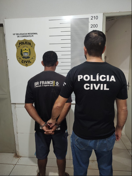 Um dos suspeitos preso em Cristalândia. - (Divulgação PC-PI)