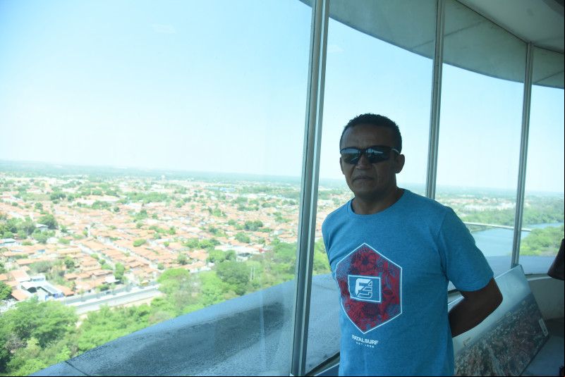 Paulo Cesar veio de São Paulo para conhecer o ponto turístico - (Assis Fernandes/ODIA)