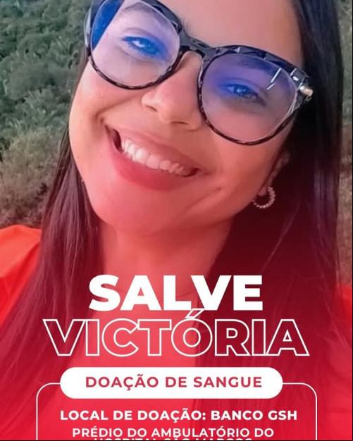 Victoria Lorrane está precisando de sangue para seu tratamento - (Reprodução)