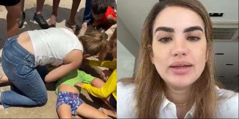 “Estava na hora e lugar certos”, diz Bárbara do Firmino após salvar criança afogada no Piauí - (Reprodução/Whatsapp)
