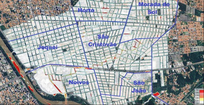 Programa simula locais de enchentes e auxilia na identificação de áreas críticas