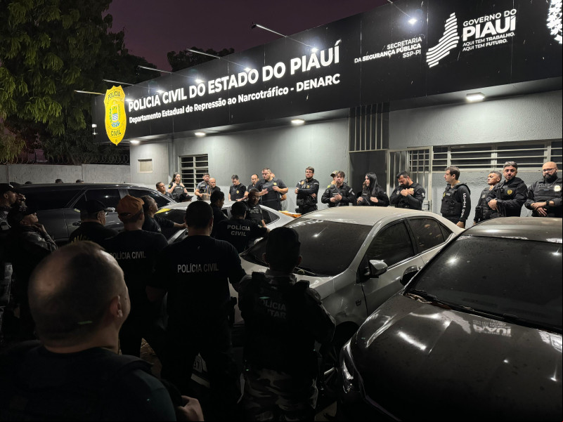 Polícia cumpre 65 mandados e bloqueia R$ 2 bilhões do tráfico de drogas no Piauí - (Divulgação/SSP-PI)