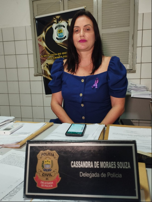 Titular da Delegacia do Idoso, Cassandra de Moraes Souza. - (Pedro Cardoso/ODIA)