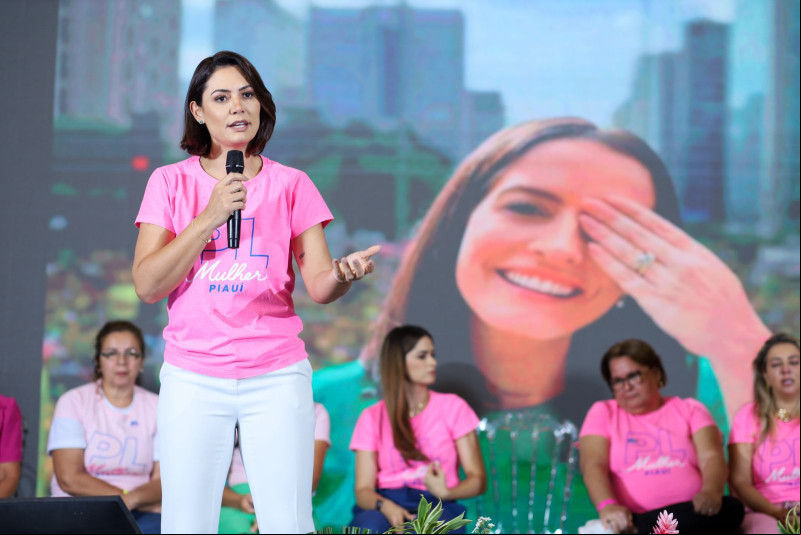 Ex-primeira dama Michelle Bolsonaro - (Ascom PL Mulher)
