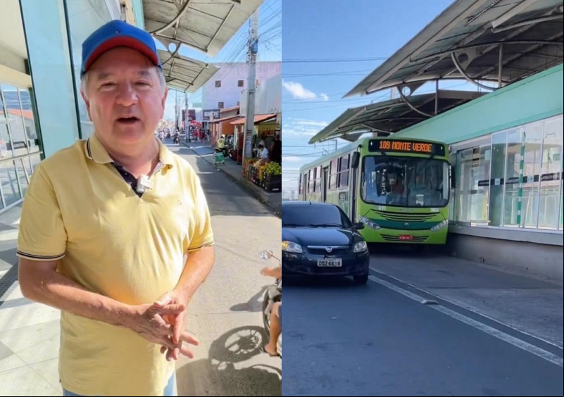 O deputado apontou falhas na obra municipal - (Reprodução/Redes Sociais)
