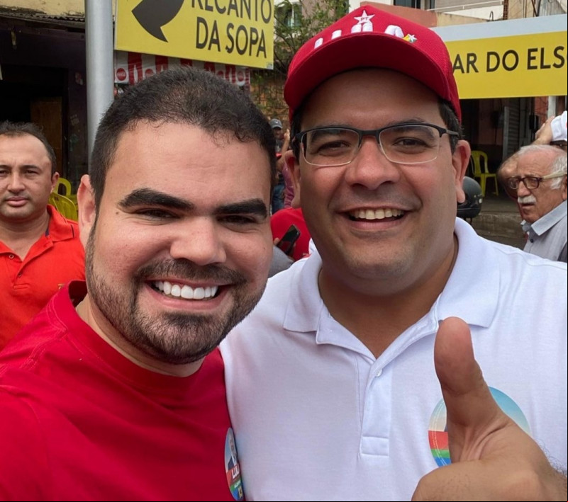 Fanuel Adauto com o governador Rafael Fonteles - (Reprodução redes sociais )