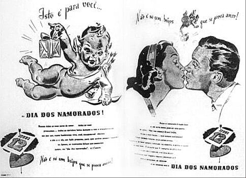 A campanha ganhou força com o slogan “Não é só com beijos que se prova o amor” - ( Clipper / Reprodução)