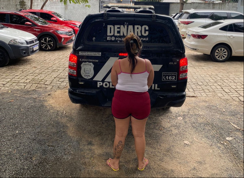 Presa mulher considerada a "Rainha do Tráfico" no município de Alto Longá