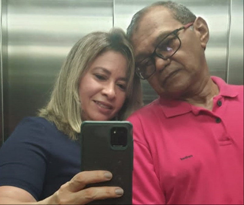 Orlandeia Cruz e o marido Evaldo Ciríaco - (Reprodução/Arquivo Pessoal)