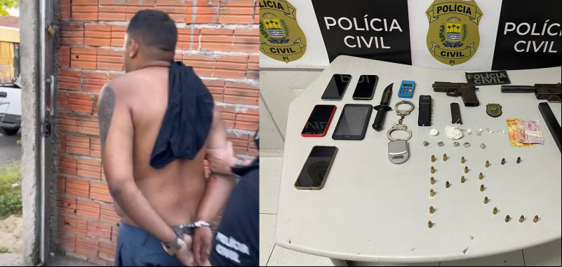 Suspeitos de "disciplinar" faccionados em tribunal do crime são presos - (Reprodução/Polícia Civil)