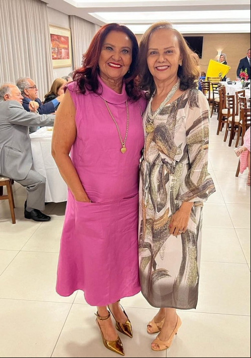 #Amigas - Um click das queridas Conceição Carcará e Lourdita Brandão em evento badalado. Chics!!! - (Arquivo Pessoal)