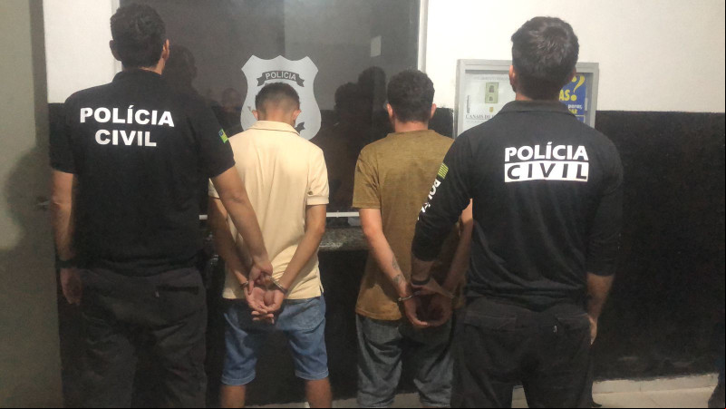Dois suspeitos dos homicídios foram presos no litoral - (Divulgação/PC-PI)