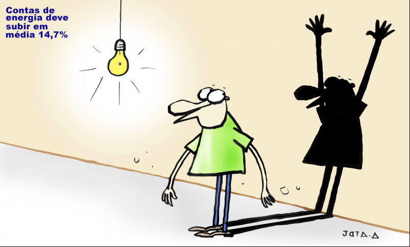 Charge do Jota A publicada em 01/12/2023 no Jornal O Dia
