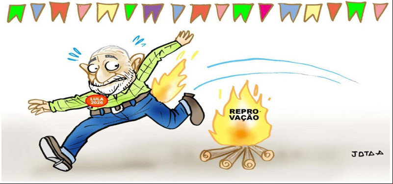 Charge do Jota A publicada em 13/06/2025 no Jornal O Dia