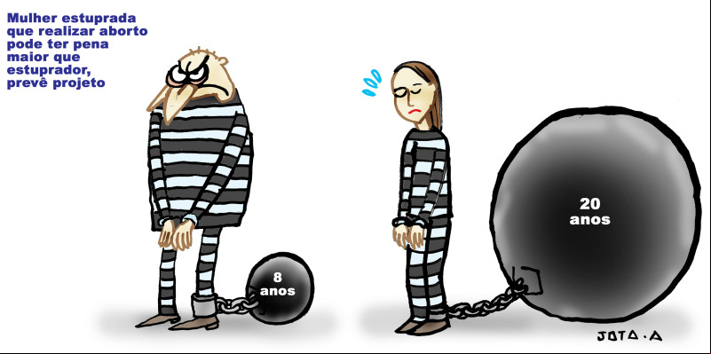 Charge do Jota A publicada em 14/06/2024 no Jornal O Dia
