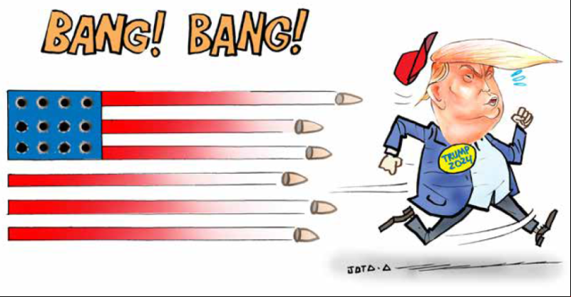 Charge do Jota A publicada em 15/07/2024 no Jornal O Dia