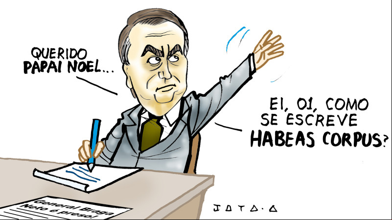 Charge do Jota A publicada em 16/12/2024 no Jornal O Dia