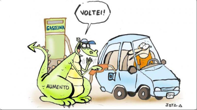 Charge do Jota A publicada em 17/08/2023 no Jornal O Dia